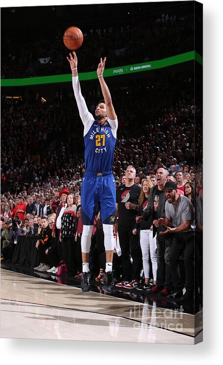 Playoffs Acrylic Print featuring the photograph Jamal Murray by Sam Forencich
