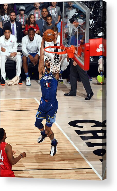 Nba Pro Basketball Acrylic Print featuring the photograph Jayson Tatum by Garrett Ellwood