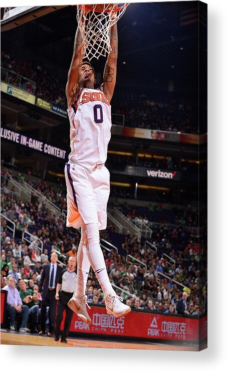 Nba Pro Basketball Acrylic Print featuring the photograph Marquese Chriss by Barry Gossage