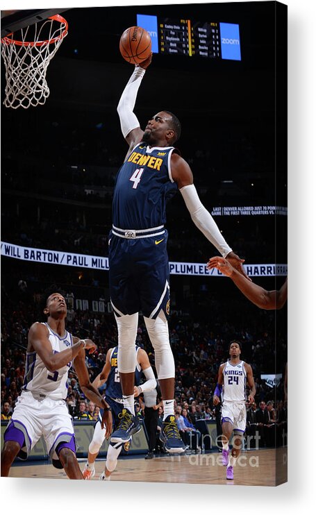 Nba Pro Basketball Acrylic Print featuring the photograph Paul Millsap by Bart Young