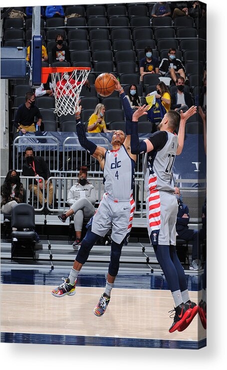 Russell Westbrook Acrylic Print featuring the photograph Russell Westbrook #2 by Ron Hoskins