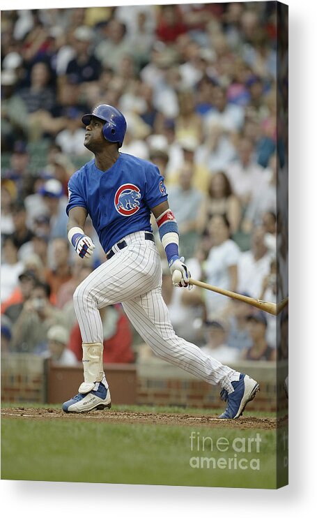 National League Baseball Acrylic Print featuring the photograph Sammy Sosa #2 by Ron Vesely