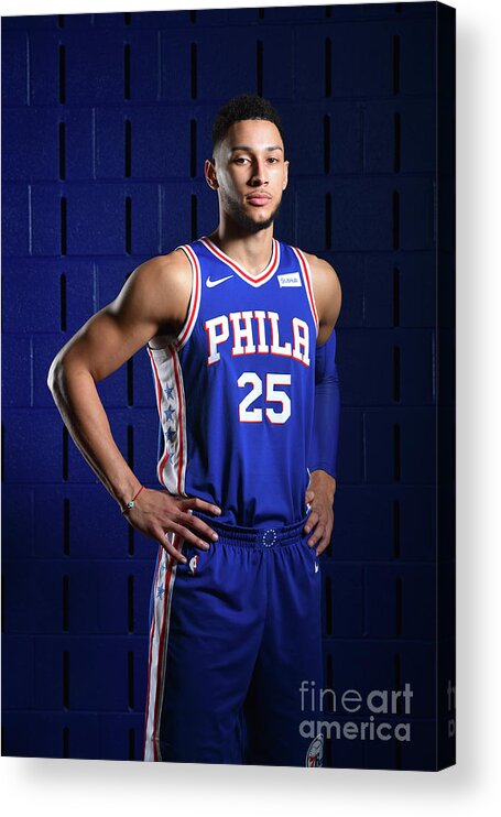 Media Day Acrylic Print featuring the photograph Ben Simmons by Jesse D. Garrabrant