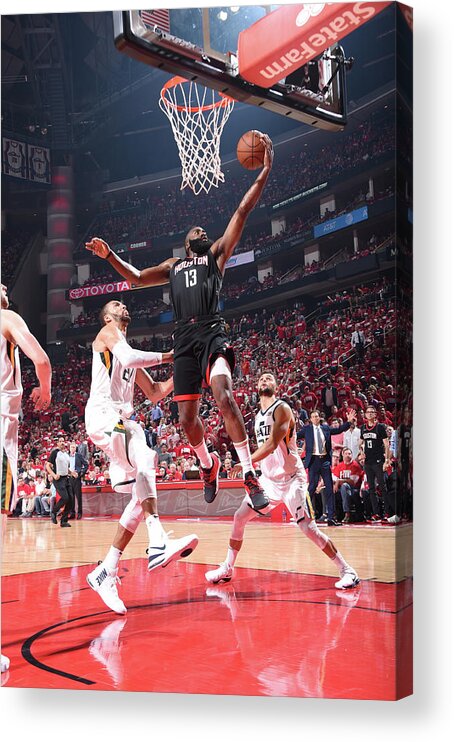 Playoffs Acrylic Print featuring the photograph James Harden by Andrew D. Bernstein