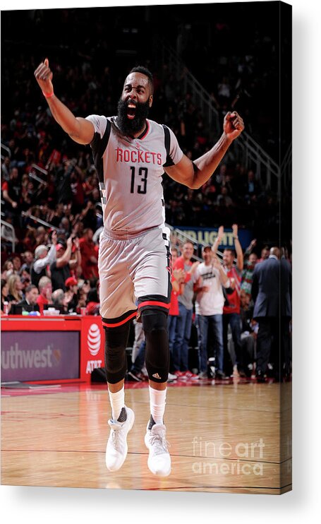 James Harden Acrylic Print featuring the photograph James Harden #20 by Bill Baptist