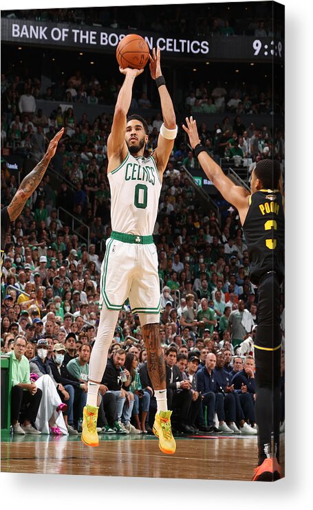 Playoffs Acrylic Print featuring the photograph Jayson Tatum by Nathaniel S. Butler