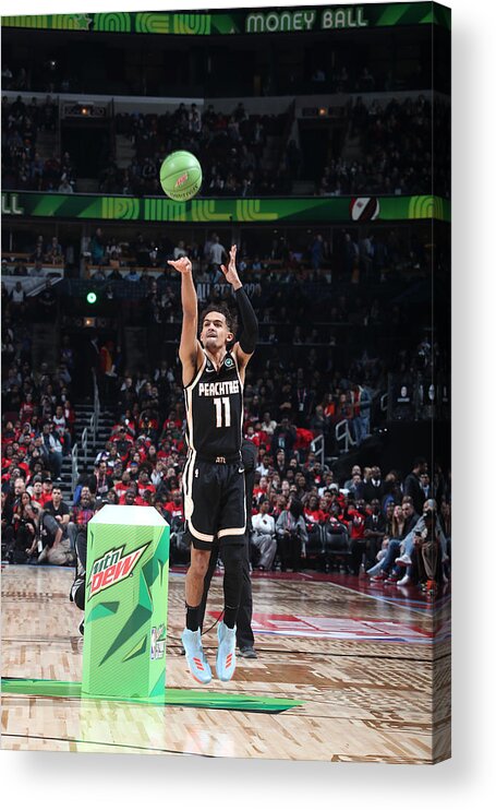 Nba Pro Basketball Acrylic Print featuring the photograph 2020 NBA All-Star - MTN DEW 3-Point Contest by Nathaniel S. Butler