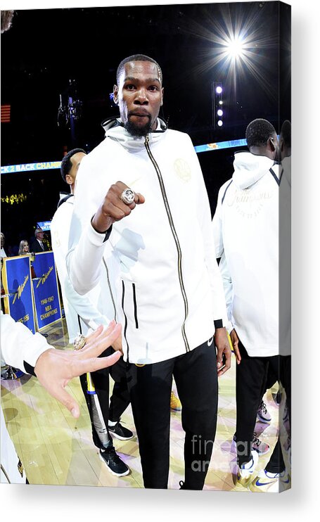 Kevin Durant Acrylic Print featuring the photograph Kevin Durant by Andrew D. Bernstein