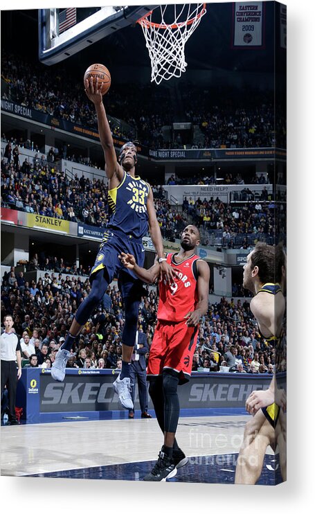 Myles Turner Acrylic Print featuring the photograph Myles Turner by Ron Hoskins