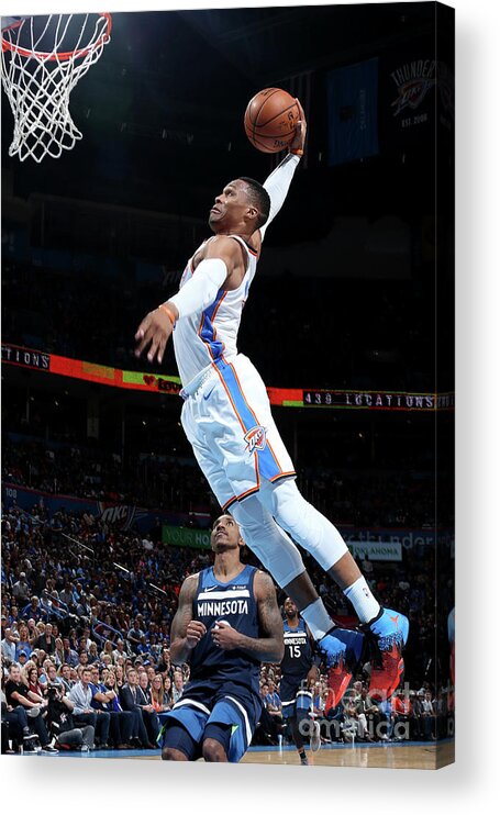 Nba Pro Basketball Acrylic Print featuring the photograph Russell Westbrook by Layne Murdoch