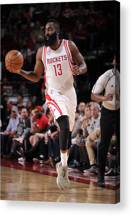 James Harden Acrylic Print featuring the photograph James Harden #22 by Bill Baptist