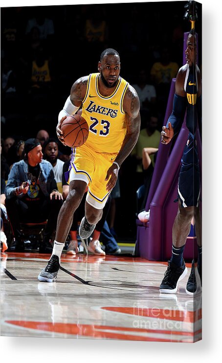 Lebron James Acrylic Print featuring the photograph Lebron James by Andrew D. Bernstein