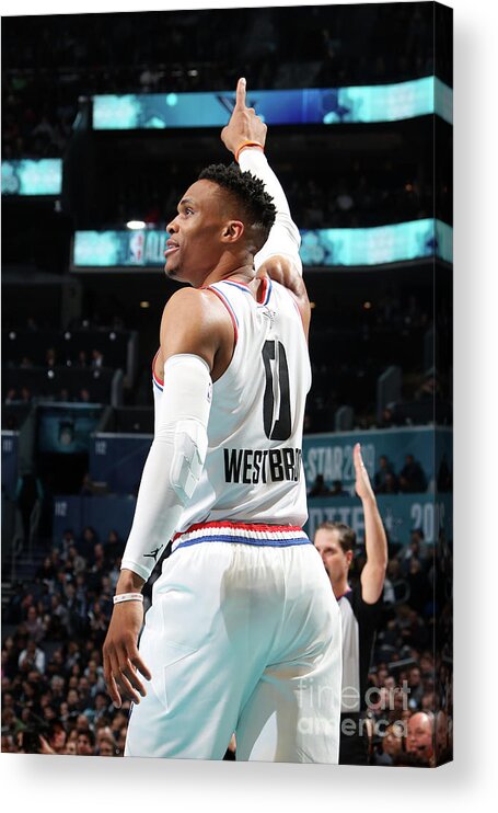 Nba Pro Basketball Acrylic Print featuring the photograph Russell Westbrook by Nathaniel S. Butler