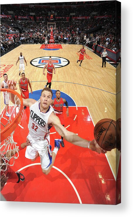 Nba Pro Basketball Acrylic Print featuring the photograph Blake Griffin by Andrew D. Bernstein