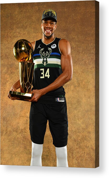 Playoffs Acrylic Print featuring the photograph Giannis Antetokounmpo by Jesse D. Garrabrant