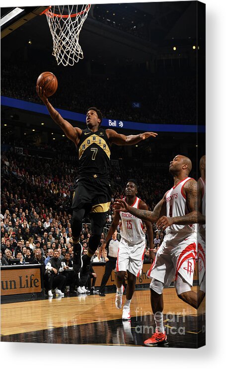 Kyle Lowry Acrylic Print featuring the photograph Kyle Lowry #23 by Ron Turenne