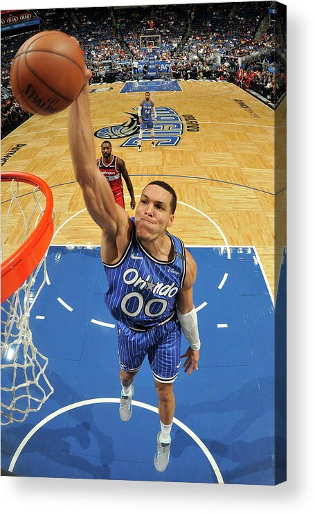 Nba Pro Basketball Acrylic Print featuring the photograph Aaron Gordon by Fernando Medina