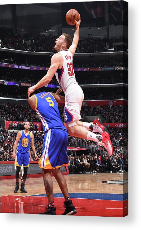 Blake Griffin Acrylic Print featuring the photograph Blake Griffin by Andrew D. Bernstein