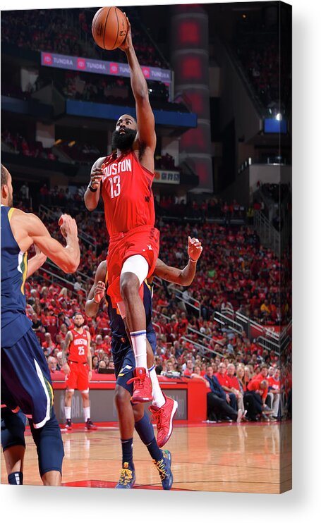 James Harden Acrylic Print featuring the photograph James Harden #24 by Bill Baptist