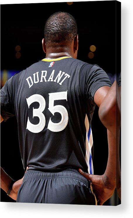 Kevin Durant Acrylic Print featuring the photograph Kevin Durant #24 by Andrew D. Bernstein