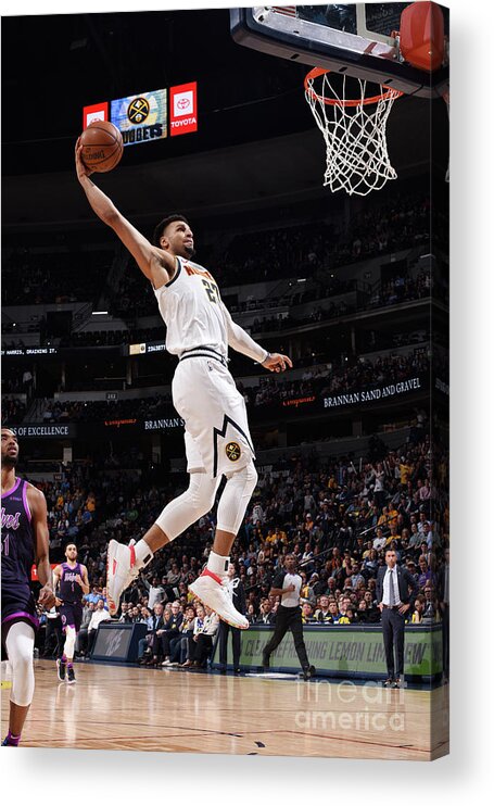 Nba Pro Basketball Acrylic Print featuring the photograph Jamal Murray by Garrett Ellwood