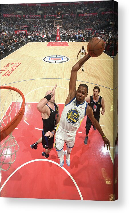 Nba Pro Basketball Acrylic Print featuring the photograph Kevin Durant by Andrew D. Bernstein