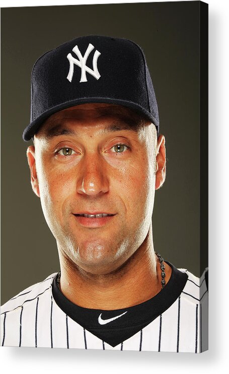 Media Day Acrylic Print featuring the photograph Derek Jeter by Al Bello