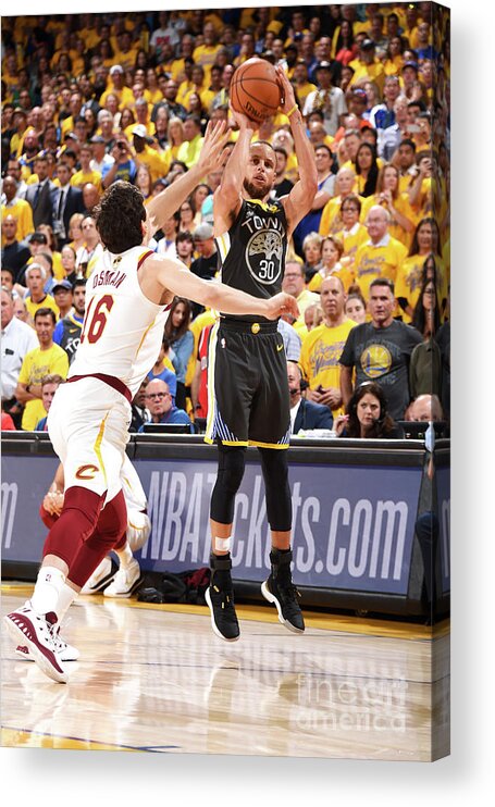 Playoffs Acrylic Print featuring the photograph Stephen Curry by Andrew D. Bernstein