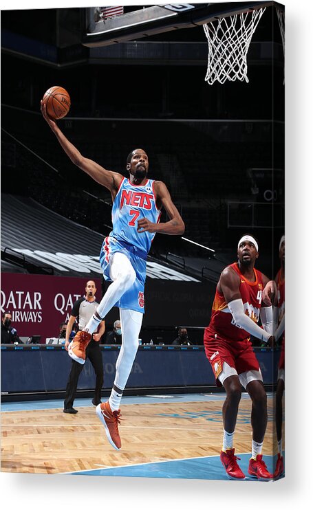 Kevin Durant Acrylic Print featuring the photograph Kevin Durant #29 by Nathaniel S. Butler