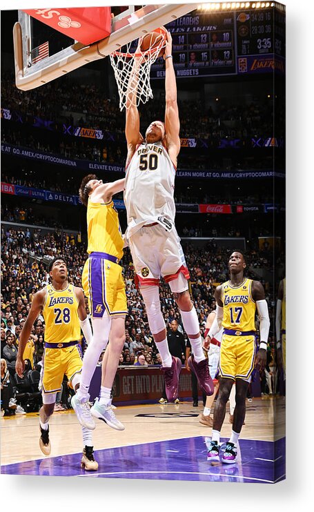 Playoffs Acrylic Print featuring the photograph Aaron Gordon #3 by Andrew D. Bernstein