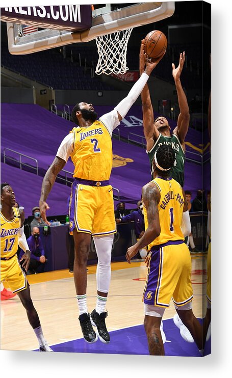 Nba Pro Basketball Acrylic Print featuring the photograph Andre Drummond by Andrew D. Bernstein