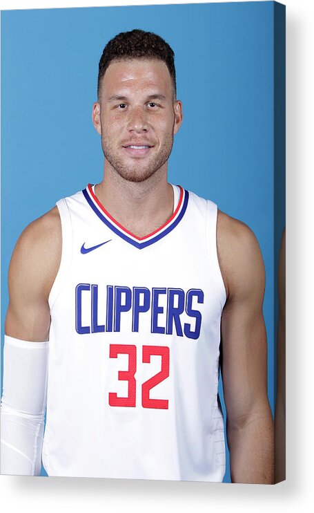 Media Day Acrylic Print featuring the photograph Blake Griffin by Juan Ocampo