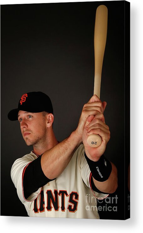 Media Day Acrylic Print featuring the photograph Buster Posey #3 by Christian Petersen