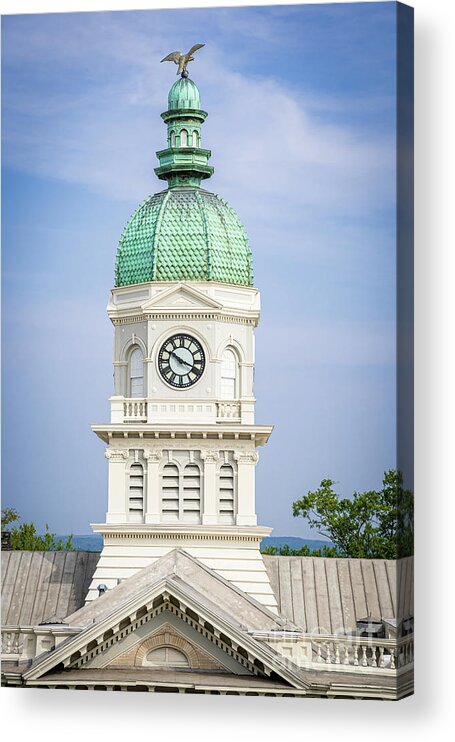 Architecture Acrylic Print featuring the photograph City Hall - Athens GA #3 by Sanjeev Singhal