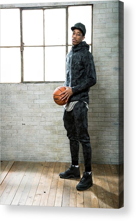Nba Pro Basketball Acrylic Print featuring the photograph Demar Derozan by Nathaniel S. Butler