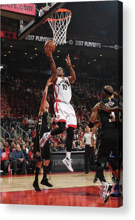 Playoffs Acrylic Print featuring the photograph Demar Derozan by Ron Turenne