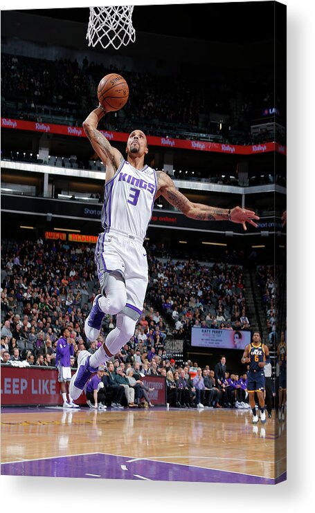 Nba Pro Basketball Acrylic Print featuring the photograph George Hill by Rocky Widner