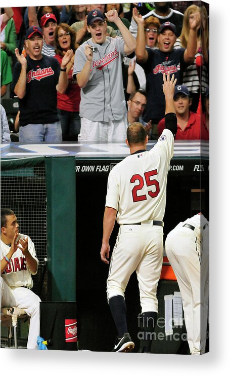 Crowd Acrylic Print featuring the photograph Jim Thome #3 by Jason Miller