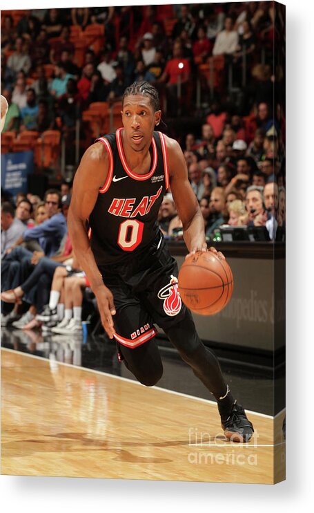 Nba Pro Basketball Acrylic Print featuring the photograph Josh Richardson by Oscar Baldizon
