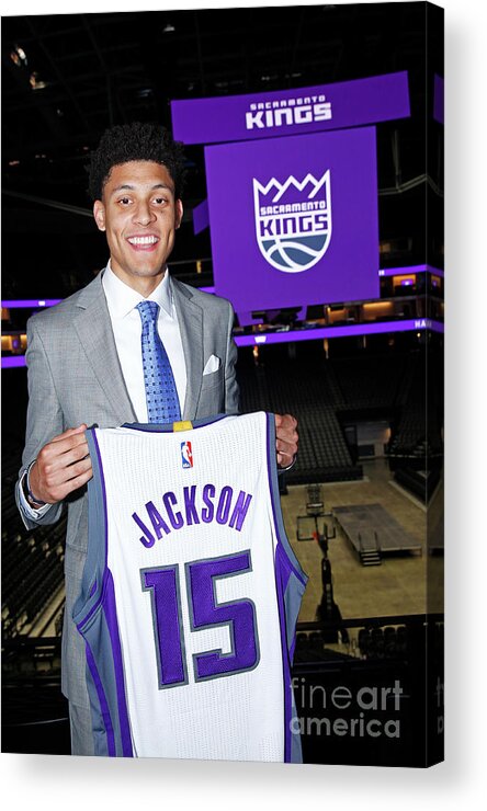 Nba Pro Basketball Acrylic Print featuring the photograph Justin Jackson by Rocky Widner