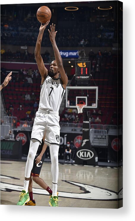 Kevin Durant Acrylic Print featuring the photograph Kevin Durant #3 by David Liam Kyle