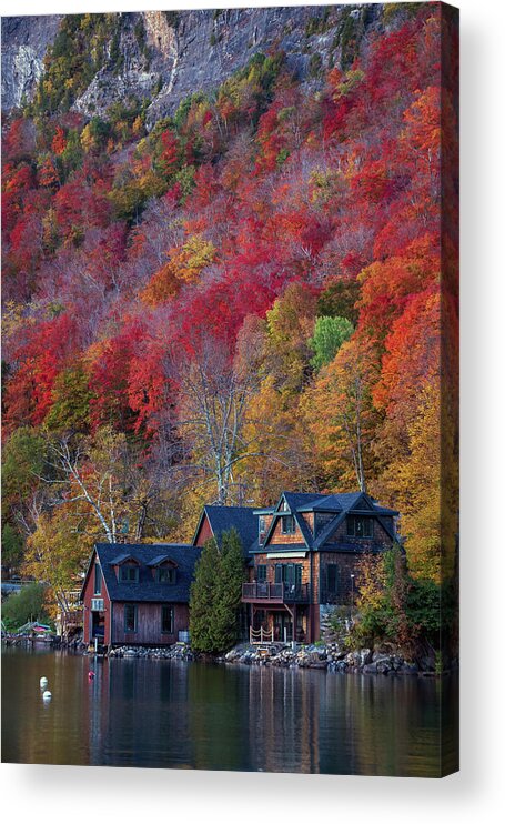  Acrylic Print featuring the photograph Lake Willoughby, Vermont #3 by John Rowe