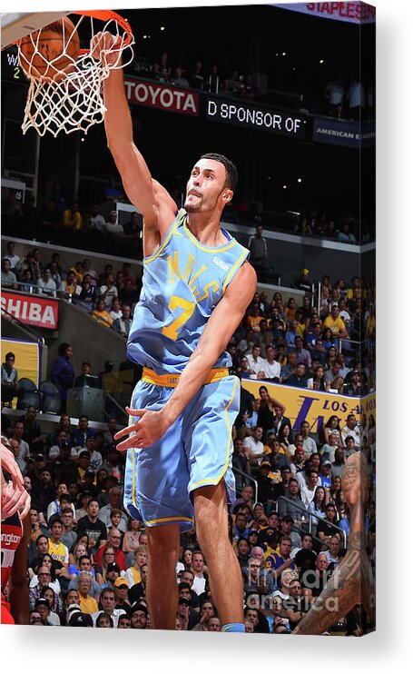 Nba Pro Basketball Acrylic Print featuring the photograph Larry Nance by Andrew D. Bernstein