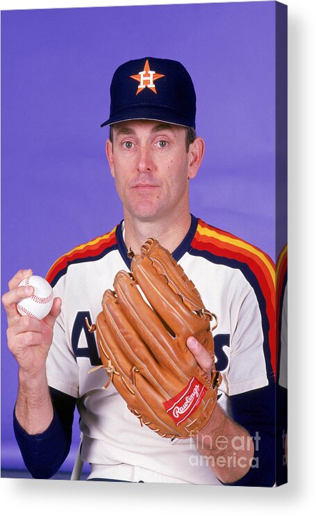1980-1989 Acrylic Print featuring the photograph Nolan Ryan #3 by Rich Pilling