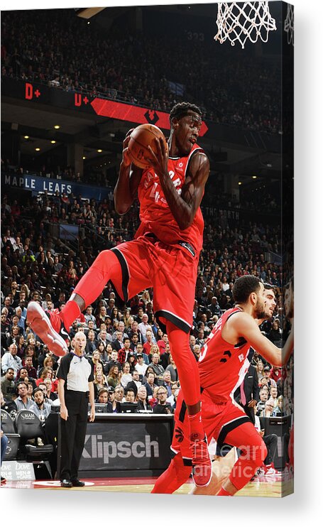 Pascal Siakam Acrylic Print featuring the photograph Pascal Siakam by Ron Turenne