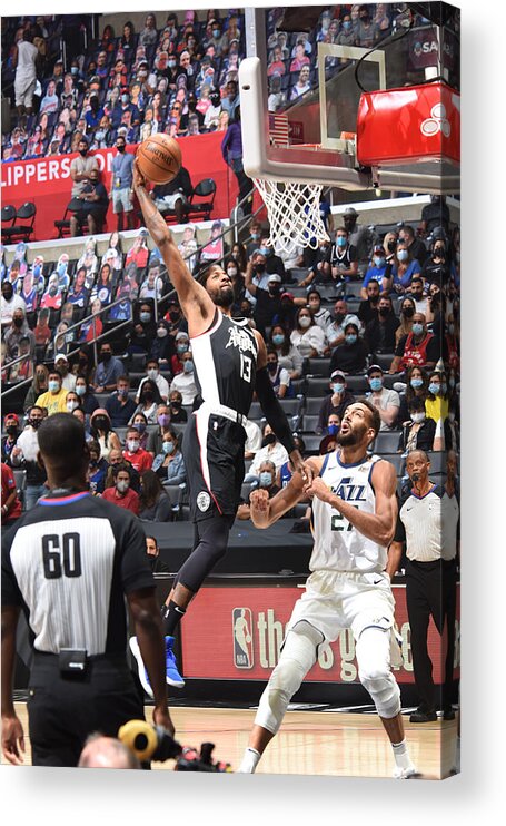 Playoffs Acrylic Print featuring the photograph Paul George by Adam Pantozzi