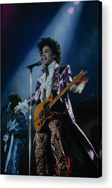 Prince Acrylic Print featuring the photograph Prince Performing #4 by Dmi