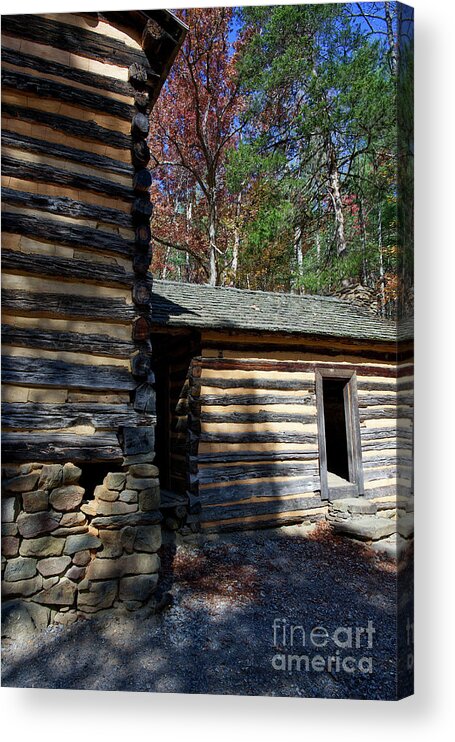 Cades Cove Acrylic Print featuring the photograph Vintage Cabin #3 by Phil Perkins