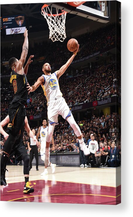 Stephen Curry Acrylic Print featuring the photograph Stephen Curry #30 by Andrew D. Bernstein