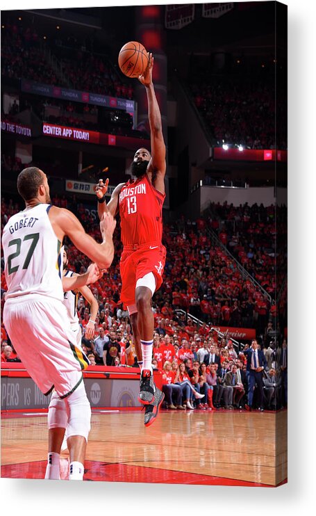 Playoffs Acrylic Print featuring the photograph James Harden by Bill Baptist